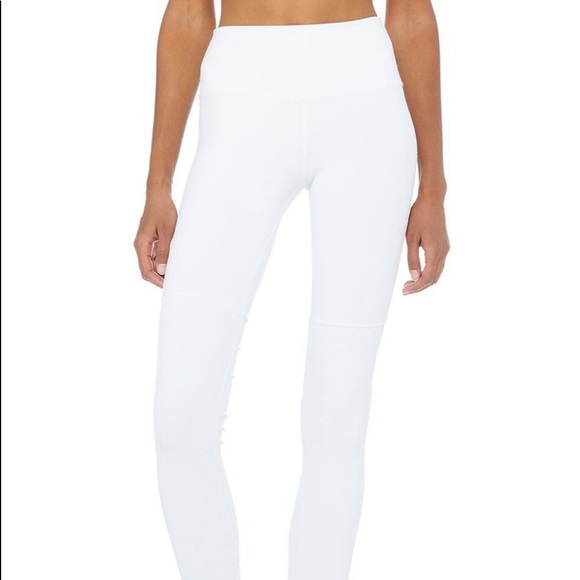 High-Waist Goddess alo soft Legging white - Picture 4 of 8
